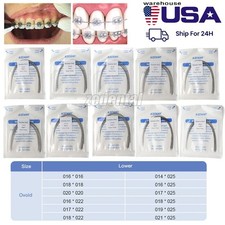 Los alambres de ortodoncia dental rectangular oval arco de acero inoxidable