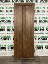 THIN NARROW HARDWOOD DOOR GATE NO GLASS TIMBER WOODEN BARN EXTERNAL SOLID SIDE