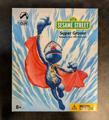 Super Grover Sesame Street Action Figure Toy Palisades Tour 2005 Exclusive (1)