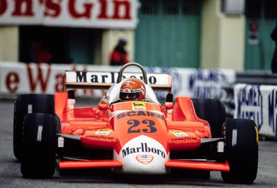 Bruno Giacomelli Alfa Romeo 179 Monaco GP at Circuit de Monaco on - Old Photo 5