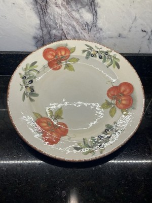 Vintage Tiffani Boutique Fine Tableware 16  Plate Tomato Olive Italy Pasta Bowl