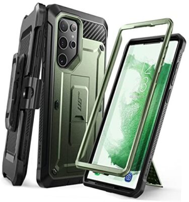  Unicorn Beetle Pro Series Case for Samsung Galaxy S22 Ultra 5G (2022 Green