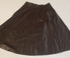 Women's Brown Shein Faux Leather Skirt Size L. 175/74B