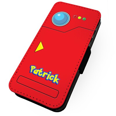 Printed Faux Leather Flip Phone Case For iPhone - Personalised