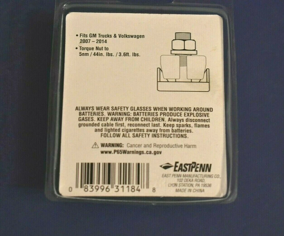 Conector terminal perno en T cable batería 2 Audi VW Quattro TT Golf Jetta EuroVan Foto 3 de 4