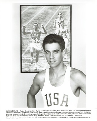 Running Brave 1983 Movie Photo Robby Benson 8x10 Billy Mills  *P118a