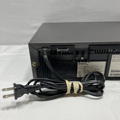 Panasonic VCR VHS Player PV-7451 Blue Line 4-Head Omnivision (No Remote) TESTED - Picture 8 of 12