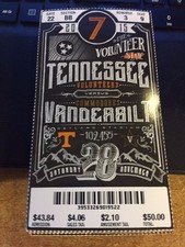 2015 TENNESSEE VOLS VS VANDERBILT COMMODORES TICKET STUB 11/28 COLLEGE FOOTBALL
