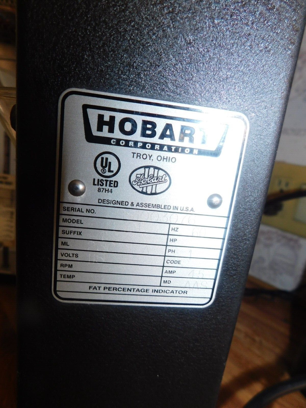 Hobart F101 Ground Beef Fat Tester Analyzer Kit Works Good eBay