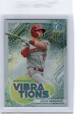 AUSTIN KENDRICK 2022 BOWMAN CHROME VIRTUOSIC VIBRATIONS REFRACTOR REDS K3
