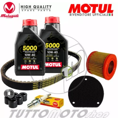 MOTUL - NGK - MITSUBOSHI - BANDO KIT TAGLIANDO MBK SKYLINER 150 2001 2002 2003 OLIO CINGHIA RULLI FILTRI CANDELA