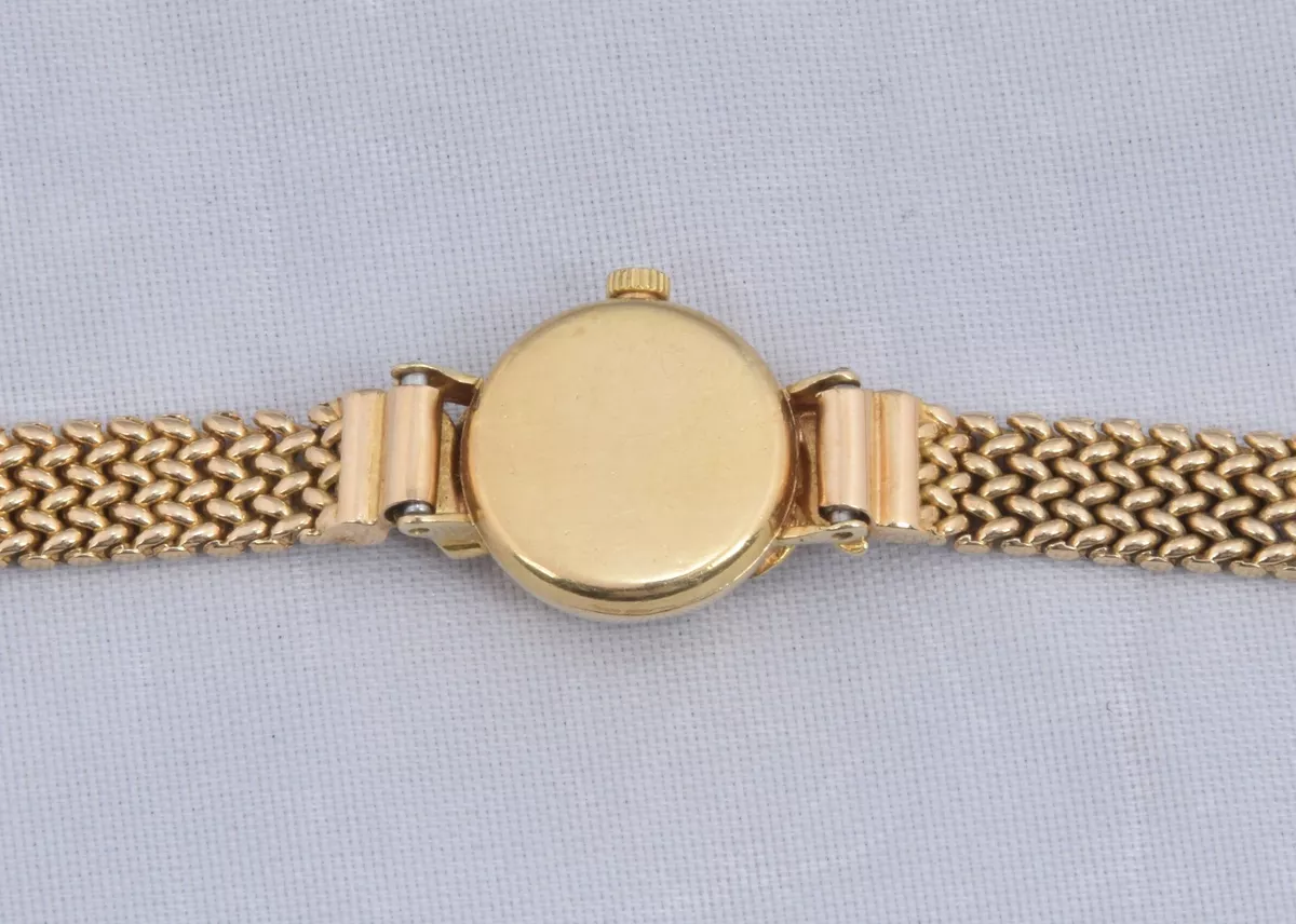 Vintage 1960's Omega Solid 18k Yellow Gold Women's Watch