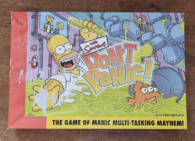 The Simpsons Dont Panic! Brettspiel Ersatzteile & Ersatzteile unvollständig
