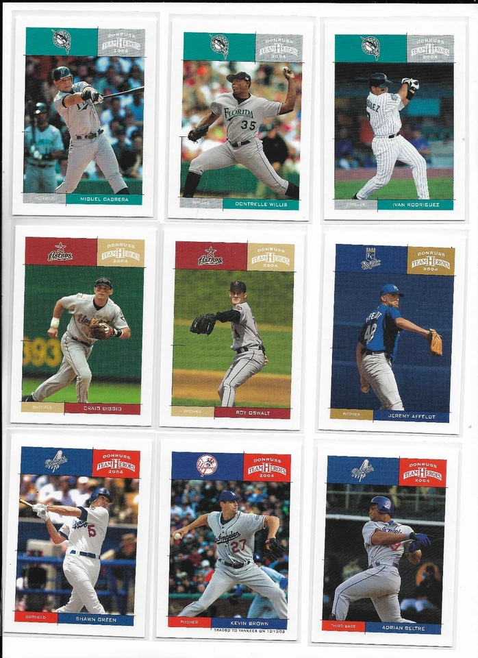 2004 Donruss Team Heroes Pick-A-Card Pedro Feller Cebrera Clemente Gwynn Musial - Image 2 of 4