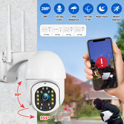 Yoosee 1080P Outdoor WIFI IP NETZWERK CAMERA AUßEN ÜBERWACHUNGSKAMERA FUNK WLAN#