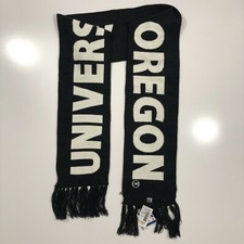 University of Oregon Black Acrylic Scarf by the Game NWT Adult Unisex