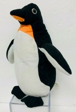 VINTAGE 2011 SEA WORLD Black White Orange PENGUIN 10" Plush