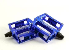 TANGENT PRO ALUMINUM PLATFORM PEDAL BMX/DJ 9/16" BLUE