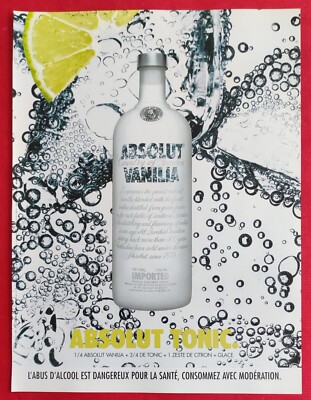 Advertising: VODKA ABSOLUTE VANILIA 2004 Alcoholic Drink