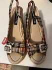 NWT American Eagle Plaid Espadrille Wedge Shoe Size 9 — photo 1