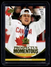 2023-24 Team Canada Juniors Prospectus Momentous Yellow Zach Dean 083/149 #PM-14