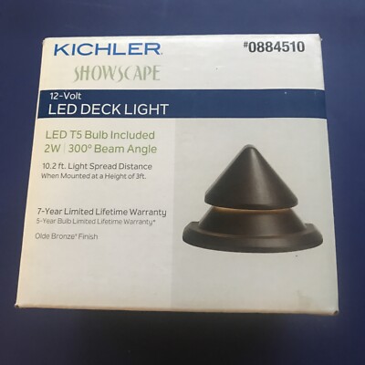 KICHLER 2-Watt Olde Bronze SHOWSCAPE Series Hardwired LED Deck Light 884510