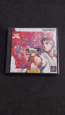 Street Fighter Zero 3 PLAYSTATION 1 PS1 Jap Japan Verwendet Komplette