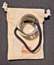 Wella Silver Metal Sprung Ring Ponytail Hair Holder Cuff Band Brand New bagged