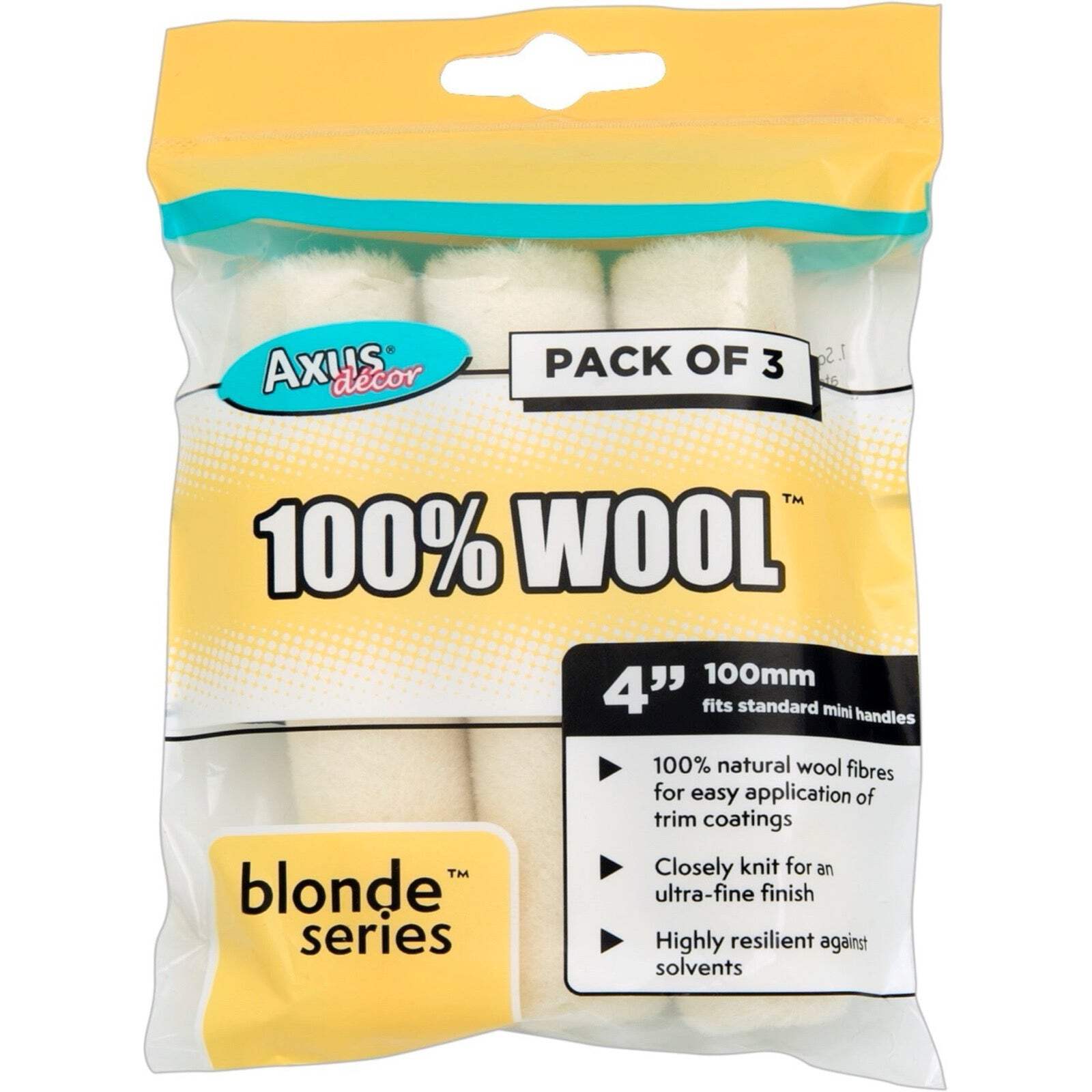 Axus Decor 100% Wool 4"" Roller Sleeves