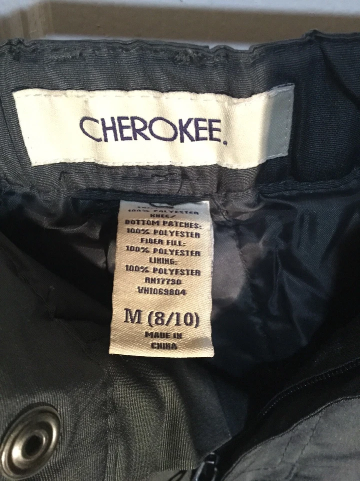 Pantalones de nieve Cherokee Target Kids M gris oscuro usados en excelente estado esquí snowboard Foto 3 de 4