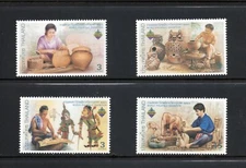 R7056   Thailand  2003    art,  puppets, pottery,   baskets   4v.   MNH