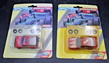 2pc Early Micro Scalextric HO Slot Car FRONTERA SPORT v.s. ALFA ROMEO RALLY #1