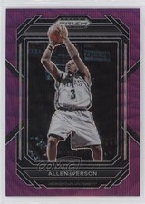 2023-24 Panini Prizm Draft Picks Purple Wave Prizm Allen Iverson #77 HOF 2q9