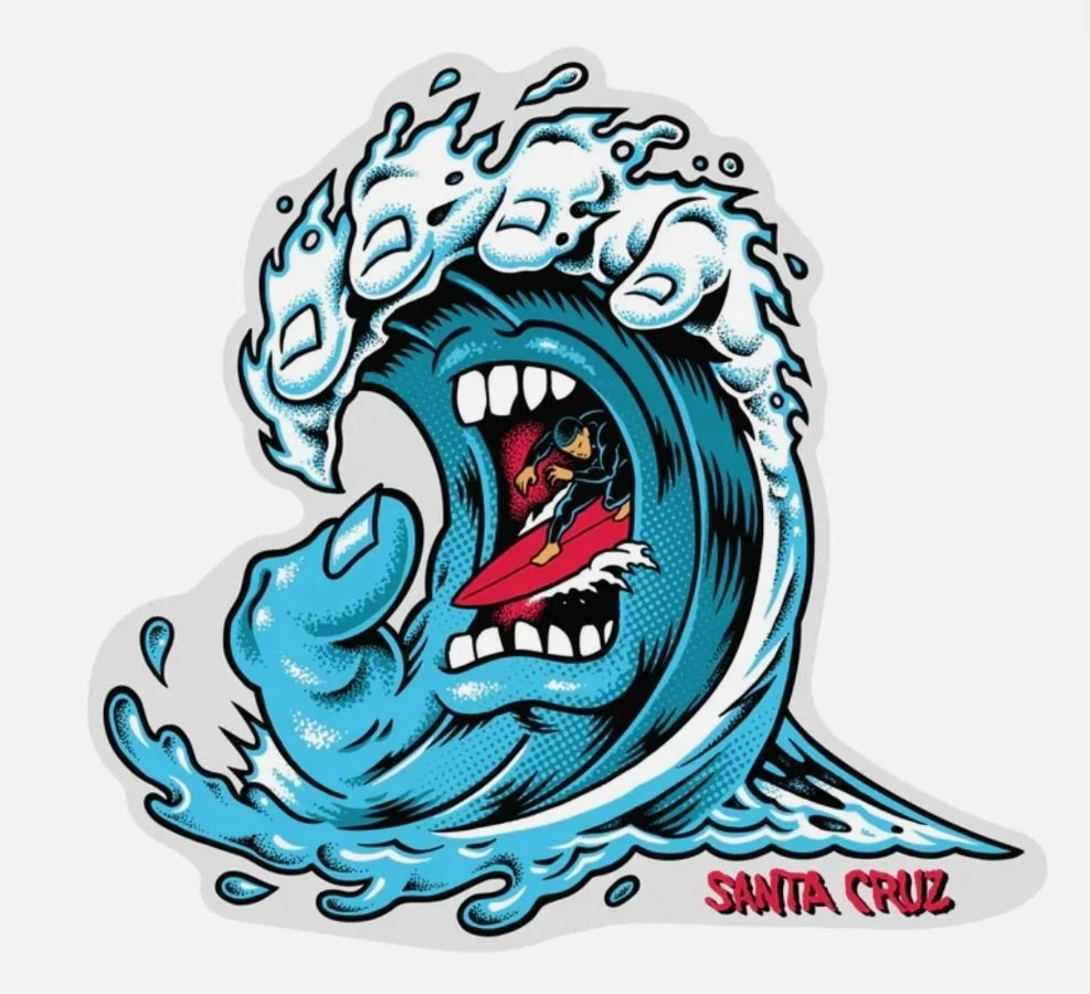 Preços baixos em Santa Cruz Screaming Hand em Adesivos e decalques