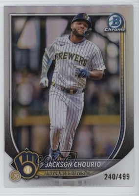 2025 Bowman Chrome Refractor 240/499 Jackson Chourio #40 17lu