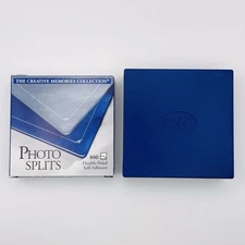 Creative Memories Photo Splits Double Sided Adhesives 800 & Protective Case New