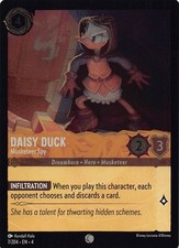 Lorcana TCG Daisy Duck - Musketeer Spy 7/204 Ursula's Return Cold Foil-Common
