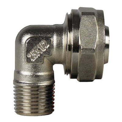 Maxline 90 Degree Elbow Fitting 3/4 Tubing x 1/2'' Male NPT Compressed Air Pip...