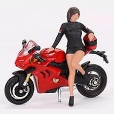 Mini GT Ducati Panigale V4 With Girl Figure 2018 Motorcycle 1:64 MGT00682