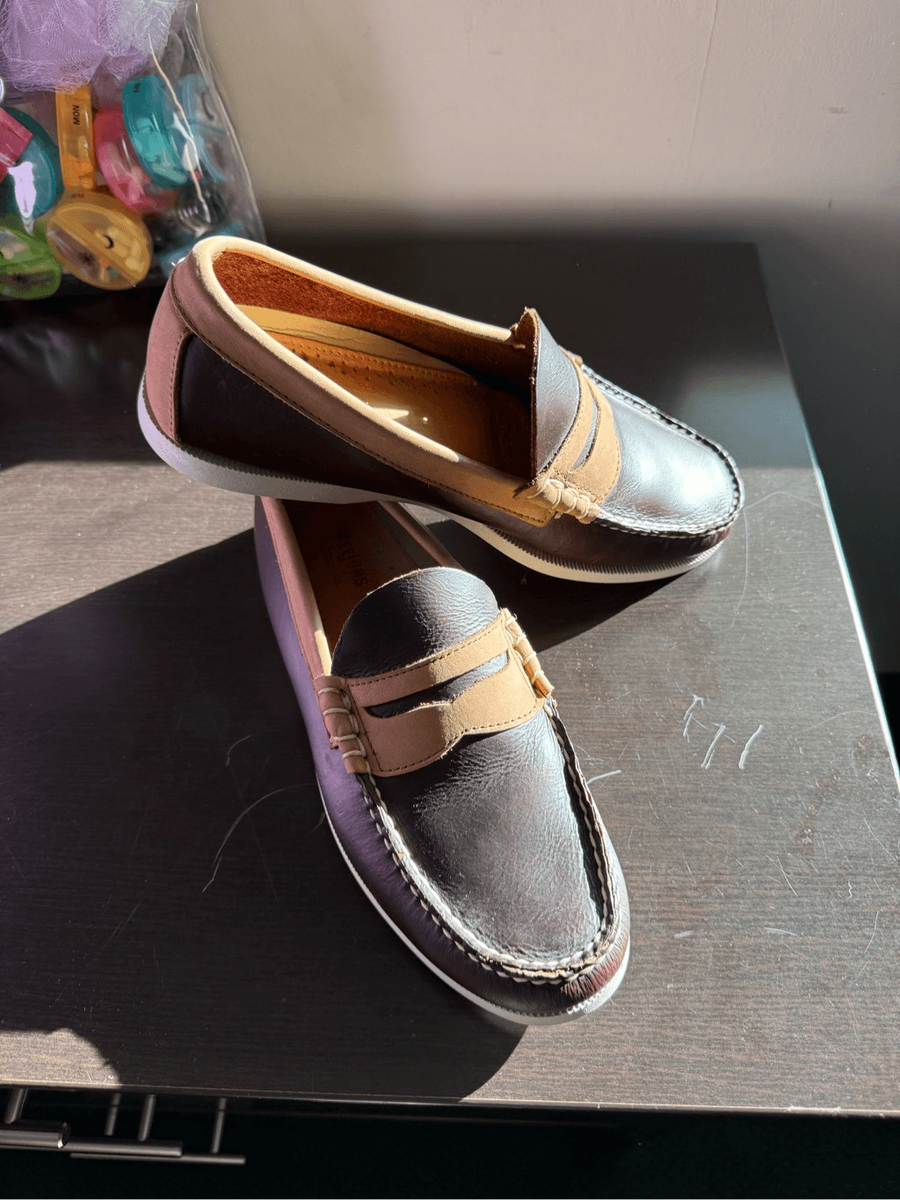 G.H. Bass Weejuns Tan & Brown Mens Sz 9 Loafers EUC | eBay display picture 1