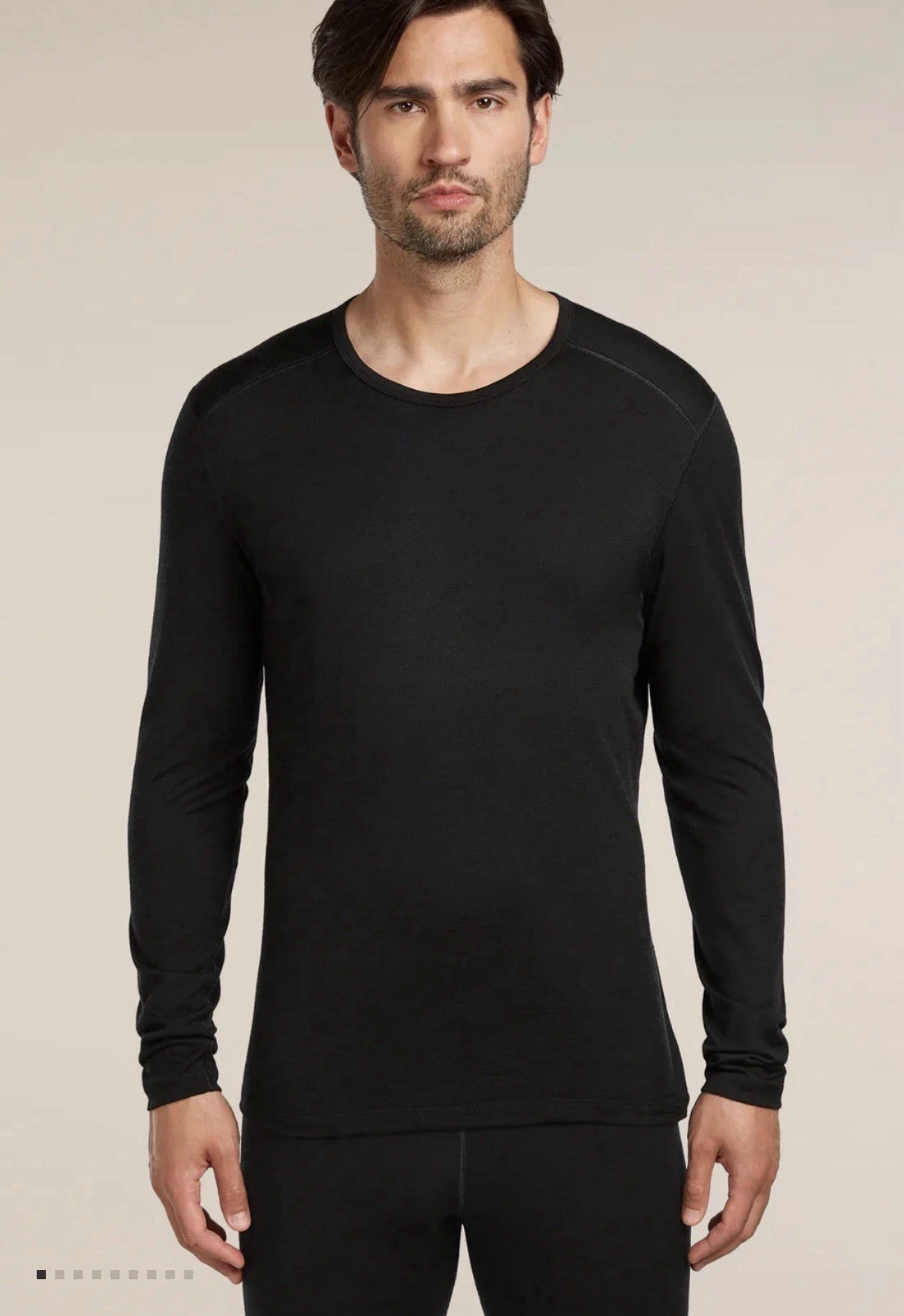 Icebreaker Merino 200 Men's LS Crewneck - Black - Sz S