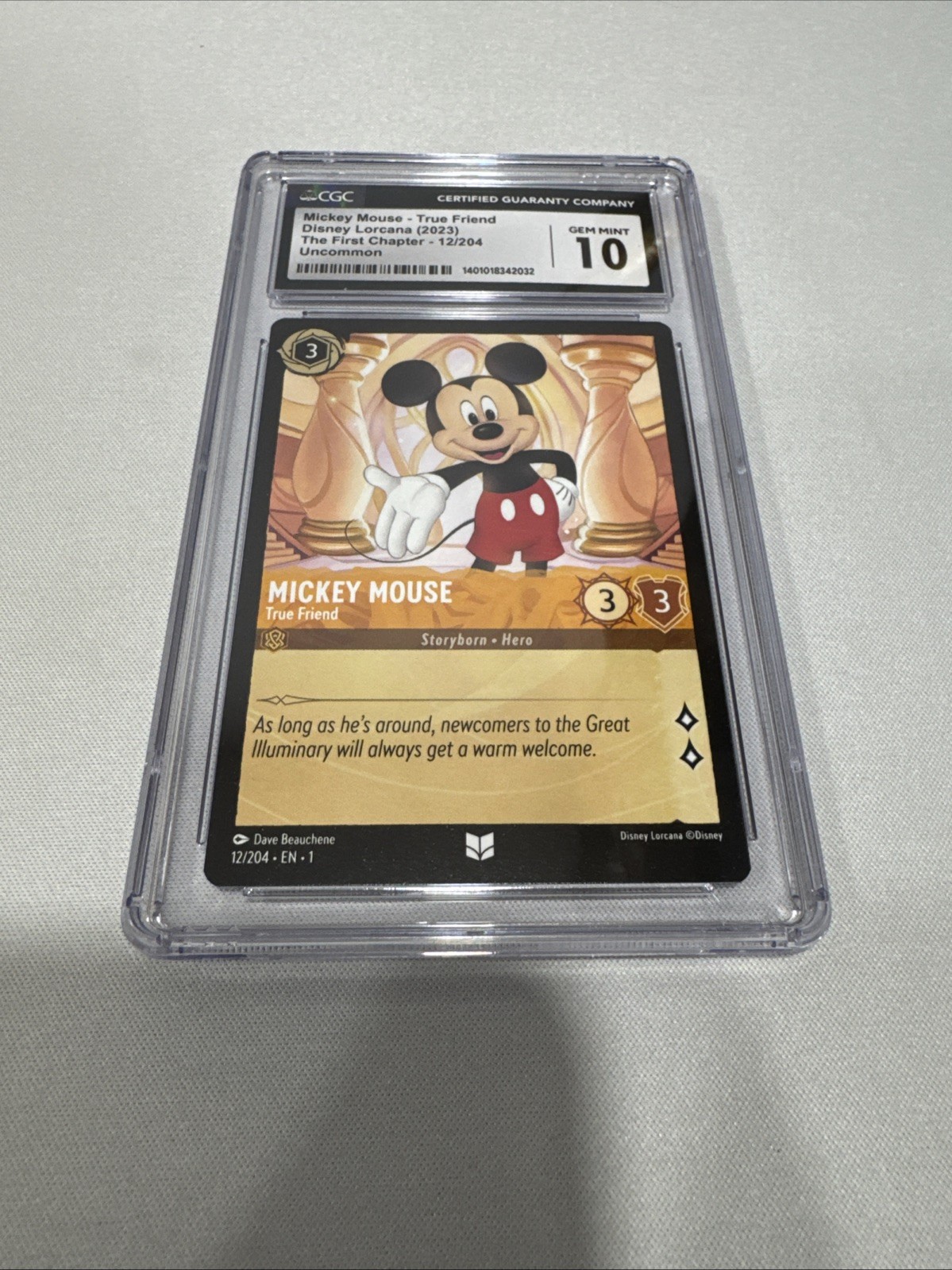 The First Chapter Mickey Mouse #12/204 Uncommon CGC 10