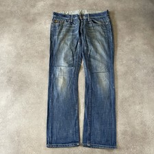 G-Star Jeans Mens 32" Straight Fit Y2K Denim Pants , Blue