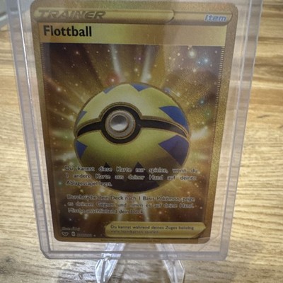 Pokémon Flottball Trainer 216/202 Gold Full Art Secret Rare 2020 Sammelkarte