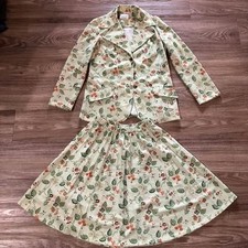 Vintage Devonette Two Piece Blazer Skirt Set 60s 70s