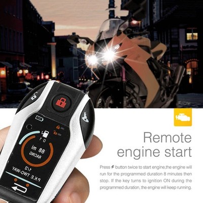 Two Way Motorcycle Alarm Motorbike DC 12V Anti-theft Security System Universal