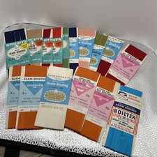 Vintage Wrights Seam Binding Variety Lot Of 16 1/2 Orange Pink Red Blue Green