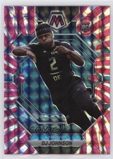 2023 Panini Mosaic Rookies Pink Swirl Mosaic Prizm 9/11 DJ Johnson #314 1bi0