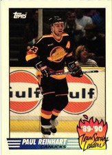 1990-91 Topps - Team Scoring Leaders Paul Reinhart #5