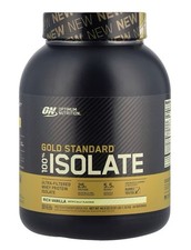 Optimum Nutrition 100% Isolate Rich Vanilla Whey Protein Powder 3lb Keto GF